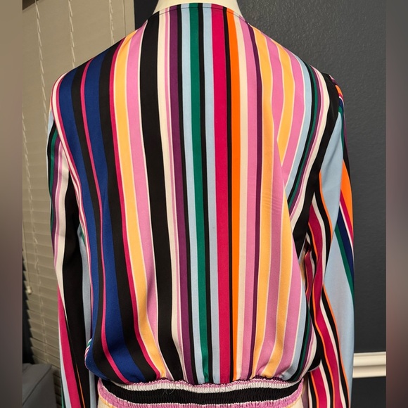Express Multicolor Striped Blouse - Picture 4 of 6